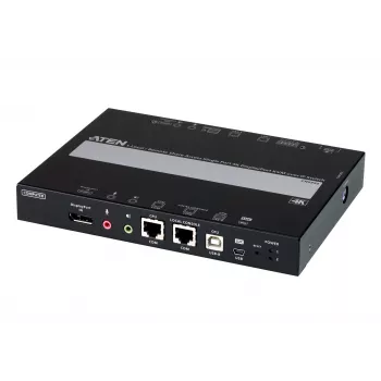 Przełącznik KVM przez IP ATEN z pojedynczym portem 4K DisplayPort do udostępniania lokalnego/zdalnego