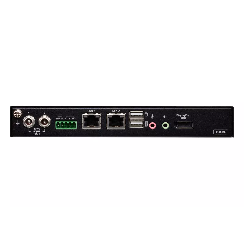 Przełącznik KVM przez IP ATEN z pojedynczym portem 4K DisplayPort do udostępniania lokalnego/zdalnego