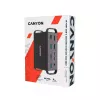 Stacja dokująca CANYON CNS-HDS95ST — USB-C (USB 3.2 Gen 2) stacja dokująca z 2× HDMI, 2× USB 3.2 Gen1, 2× USB 2.0, Gigabit Ethernet, 100W, aluminium, czarna
