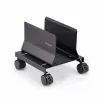StarTech.com Wózek na komputer typu tower, jezdny mobilny stojak na CPU na kółkach, maks. obciążenie 21 kg, regulowany uchwyt na obudowę PC, podstawa podłogowa pod biurko, wózek stalowy
