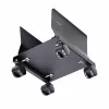 StarTech.com Wózek na komputer typu tower, jezdny mobilny stojak na CPU na kółkach, maks. obciążenie 21 kg, regulowany uchwyt na obudowę PC, podstawa podłogowa pod biurko, wózek stalowy