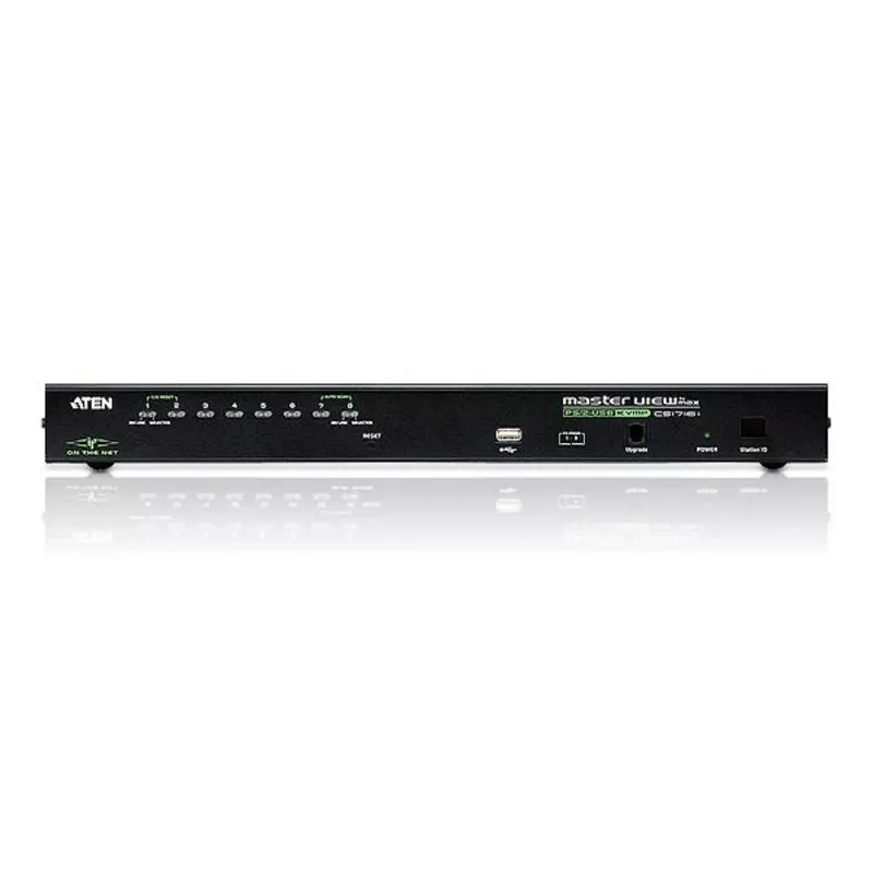 ATEN 8-Port USB - PS/2 VGA KVM Over IP Switch z portem USB dla urządzeń peryferyjnych