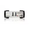 Przełącznik KVM ATEN 2-Port USB - PS/2 VGA z audio i hubem USB 2.0 (w zestawie kable KVM)