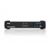 Przełącznik KVM ATEN 2-portowy USB DVI Dual Link z audio i hubem USB 2.0 (kable KVM w zestawie)