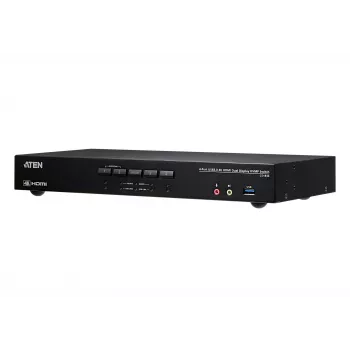 ATEN 4-Port USB 3.0 4K HDMI Dual Display KVMP™ Switch, 4096 x 2160 pikseli, 4K Ultra HD, 4,42 W, Czarny