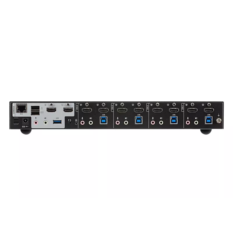 ATEN 4-Port USB 3.0 4K HDMI Dual Display KVMP™ Switch, 4096 x 2160 pikseli, 4K Ultra HD, 4,42 W, Czarny
