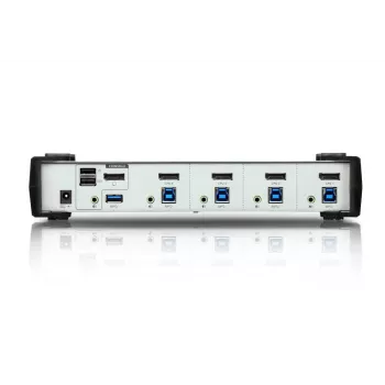 ATEN 4-Portowy Przełącznik USB 3.1 Gen 1 DisplayPort 1.1 KVMP™ z Głośnikami (kable KVM w zestawie)