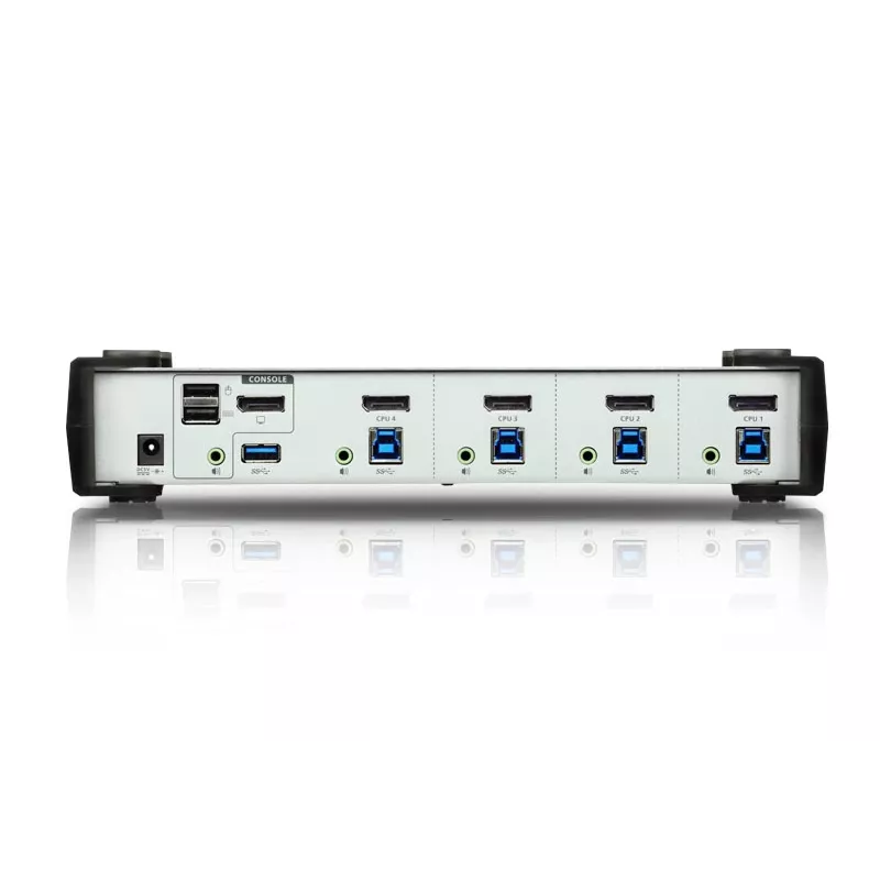 ATEN 4-Portowy Przełącznik USB 3.1 Gen 1 DisplayPort 1.1 KVMP™ z Głośnikami (kable KVM w zestawie)