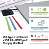 CLUB3D USB Type-C na Ethernet + USB 3.0 + ładowanie USB Type-C Mini stacja dokująca