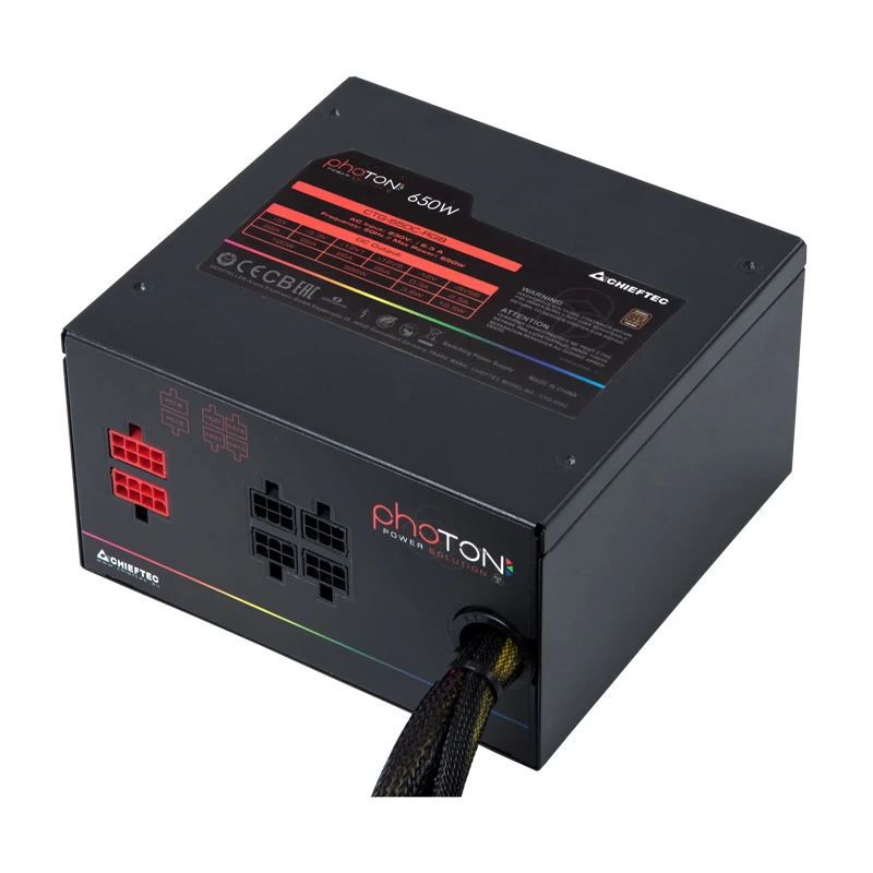 Zasilacz Chieftec Photon 650 W 24-pin ATX PS/2 Czarny