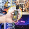 StarTech.com Ręczny cyfrowy miernik dźwięku z dużym LCD, czytnik poziomu hałasu/decybeli do serwerowni/biura, monitor audio, zakres 30-130 dBA, dokładne odczyty min./maks.