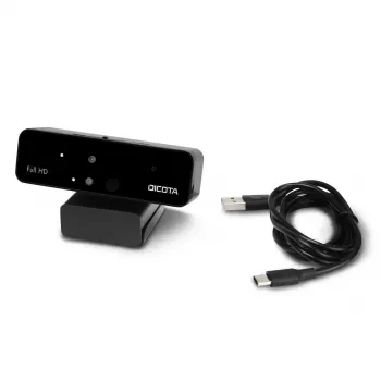 Kamera internetowa DICOTA D31892 1902 x 1080 pikseli USB Czarna