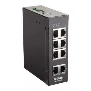 Niezarządzalny przemysłowy przełącznik 8-portowy D-Link z 8 portami 10/100 BaseT(X)