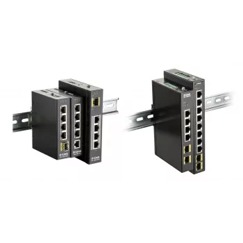 D-Link 8-portowy Gigabitowy Przełącznik Przemysłowy, w tym 2 x 100/1000M SFP