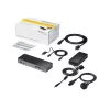 StarTech.com Uniwersalna stacja dokująca do laptopa, hybrydowa USB-C i USB-A, podwójny 4K DP i HDMI, 60W PD, Mac / Windows / Chrome OS, 4-portowy hub USB 5Gbps, GbE