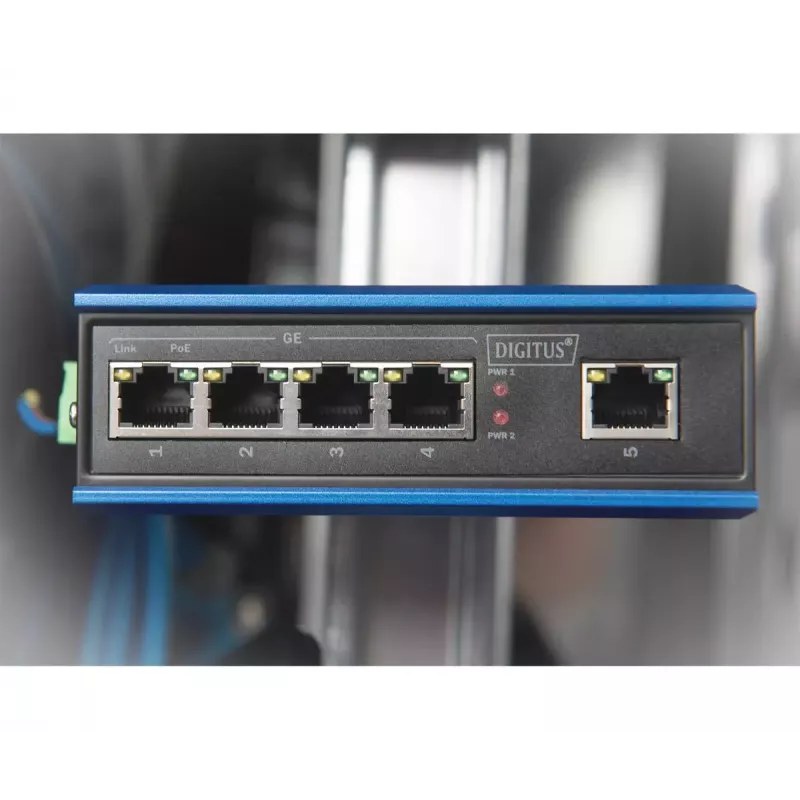 Niezarządzalny przełącznik Digitus DN-651120 4-portowy Gigabit PoE