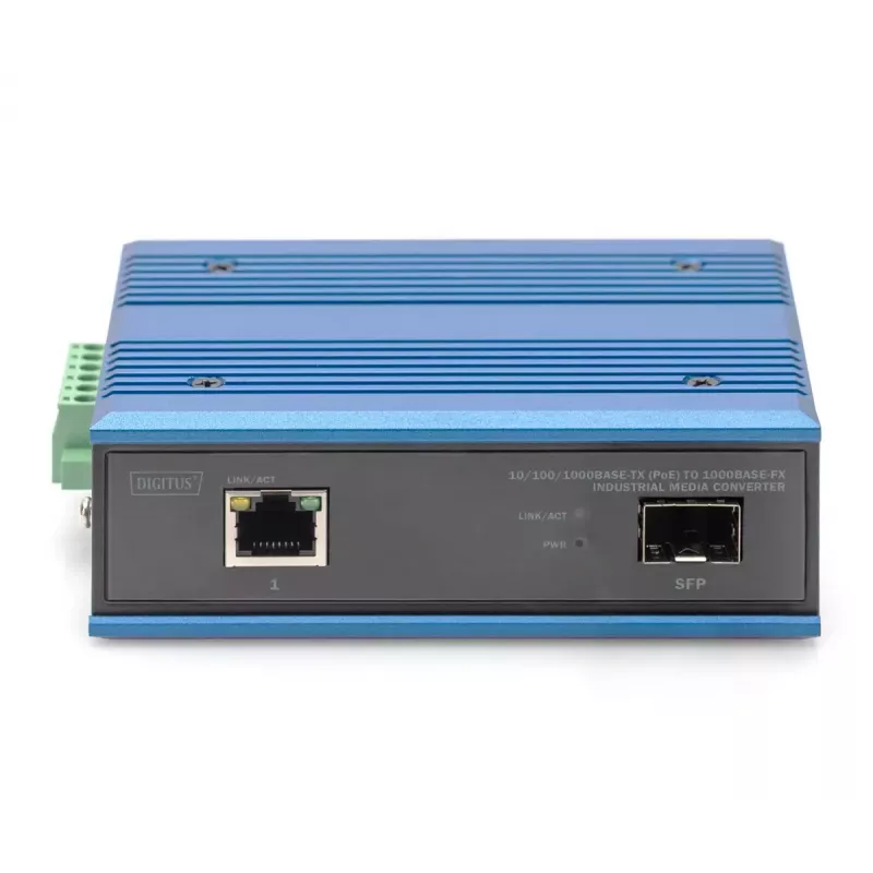 Digitus Media Converter 10/100/1000Base-TX PoE na 1000Base-FX 1000 Mbit/s