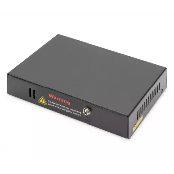 Digitus 4-portowy Gigabitowy przedłużacz 4PPoE 802.3at 60 W Czarny