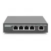 Digitus 4-portowy Gigabitowy przedłużacz 4PPoE 802.3at 60 W Czarny