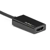 StarTech.com Adapter DisplayPort na HDMI - Aktywny konwerter wideo DP 1.4 na HDMI 2.0 4K 60 Hz - Przejściówka kabel DisplayPort na HDMI do monitora/telewizora/wyświetlacza - Zatrzaskowe złącze DP