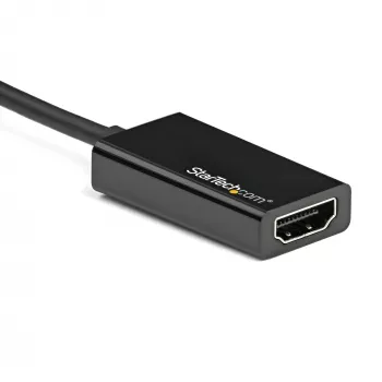 StarTech.com Adapter DisplayPort na HDMI - Aktywny konwerter wideo DP 1.4 na HDMI 2.0 4K 60 Hz - Przejściówka kabel DisplayPort na HDMI do monitora/telewizora/wyświetlacza - Zatrzaskowe złącze DP