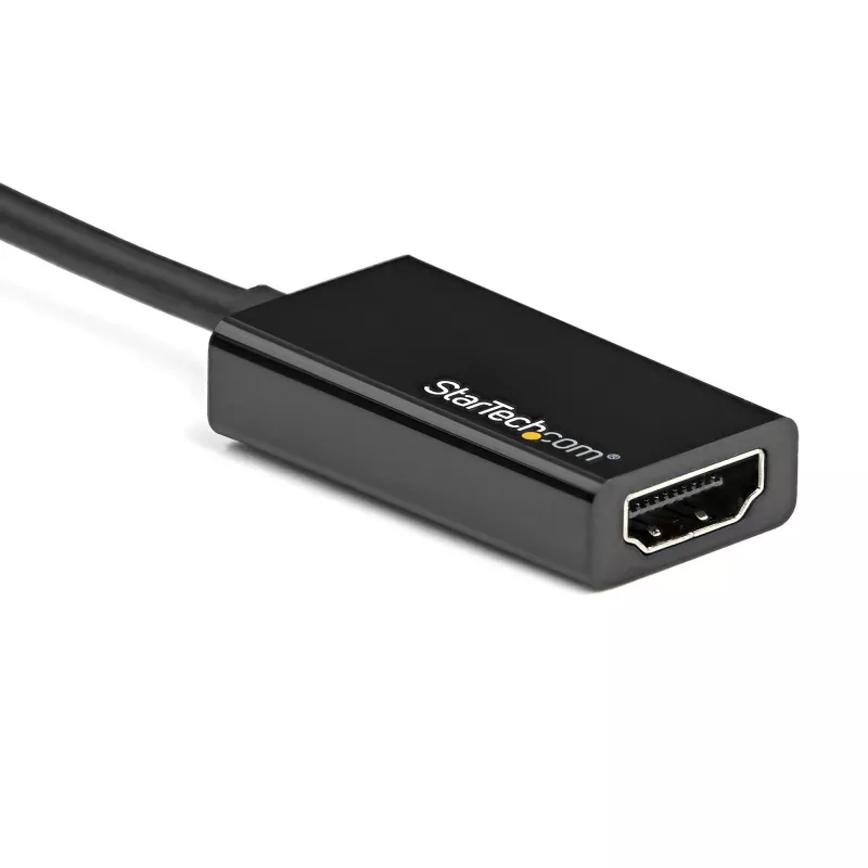 StarTech.com Adapter DisplayPort na HDMI - Aktywny konwerter wideo DP 1.4 na HDMI 2.0 4K 60 Hz - Przejściówka kabel DisplayPort na HDMI do monitora/telewizora/wyświetlacza - Zatrzaskowe złącze DP