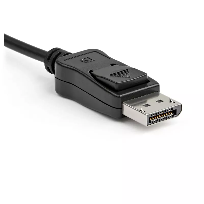 StarTech.com Adapter DisplayPort na HDMI - Aktywny konwerter wideo DP 1.4 na HDMI 2.0 4K 60 Hz - Przejściówka kabel DisplayPort na HDMI do monitora/telewizora/wyświetlacza - Zatrzaskowe złącze DP