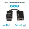 StarTech.com Adapter DisplayPort na HDMI - Aktywny konwerter wideo DP 1.4 na HDMI 2.0 4K 60 Hz - Przejściówka kabel DisplayPort na HDMI do monitora/telewizora/wyświetlacza - Zatrzaskowe złącze DP