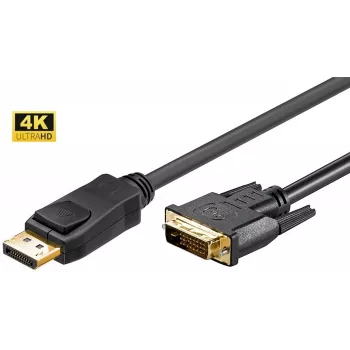 Microconnect DP-DVI-MM-200 adapter kablowya wideo 2 m DisplayPort Czarny