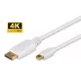 Kabel Microconnect DP-MMG-180M DisplayPort 2 m Mini DisplayPort biały