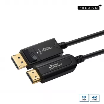 Kabel DisplayPort Microconnect DP-MMG-2500V1.4OP 25 m czarny