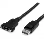 StarTech.com kabel DisplayPort do montażu panelowego 0,9 m (3 stopy) - 4K x 2K - przedłużacz DisplayPort 1.2 męski na żeński - przewód przedłużający wideo DP z panelem montażowym DP - kabel do monitora DP