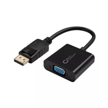 Microconnect DPVGA15CM adapter kabla wideo 0,15 m DisplayPort VGA (D-Sub) Czarny