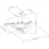 Vivolink VLMC101-H uchwyt do projektora sufitowy Biały
