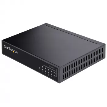 StarTech.com Niezarządzalny przełącznik 2,5G - 5-portowy przełącznik Gigabit - Niezarządzalny przełącznik Ethernet 2.5GBASE-T - Rozdzielacz Ethernet - Montaż na szynie DIN lub na ścianie - Multi-Gigabit - Auto-MDIX - Ramki Jumbo 9K