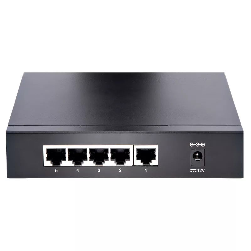 StarTech.com Niezarządzalny przełącznik 2,5G - 5-portowy przełącznik Gigabit - Niezarządzalny przełącznik Ethernet 2.5GBASE-T - Rozdzielacz Ethernet - Montaż na szynie DIN lub na ścianie - Multi-Gigabit - Auto-MDIX - Ramki Jumbo 9K