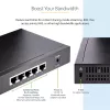 StarTech.com Niezarządzalny przełącznik 2,5G - 5-portowy przełącznik Gigabit - Niezarządzalny przełącznik Ethernet 2.5GBASE-T - Rozdzielacz Ethernet - Montaż na szynie DIN lub na ścianie - Multi-Gigabit - Auto-MDIX - Ramki Jumbo 9K