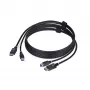 StarTech.com 1,8 m kabel KVM DisplayPort i USB 5 Gb/s, 4K 60 Hz, uniwersalnie kompatybilny kabel combo DP 1.2/USB 3.0 do przełączników KVM