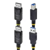 StarTech.com 1,8 m kabel KVM DisplayPort i USB 5 Gb/s, 4K 60 Hz, uniwersalnie kompatybilny kabel combo DP 1.2/USB 3.0 do przełączników KVM