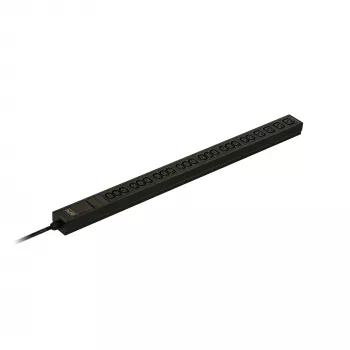 APC Easy Rack PDU, Basic, 0U, 1 faza, 3,7 kW, 230 V, 16 A, 20 x C13 i 4 x C19 gniazda, wejście IEC60309 2P+E