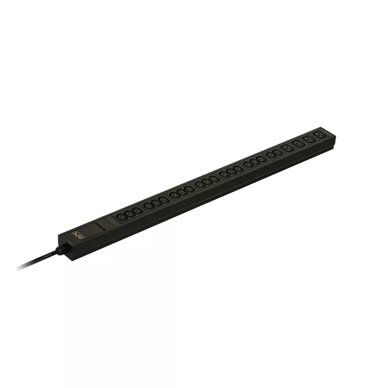 APC Easy Rack PDU, Basic, 0U, 1 faza, 3,7 kW, 230 V, 16 A, 20 x C13 i 4 x C19 gniazda, wejście IEC60309 2P+E