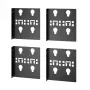 APC Easy Rack PDU mounting bracket, podwójna szerokość, 2 pary