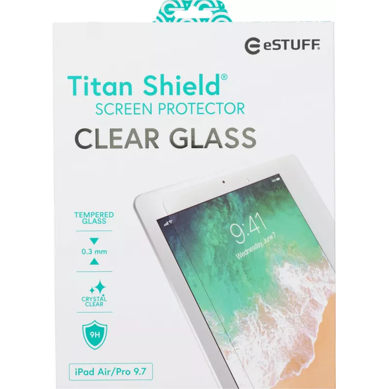 eSTUFF Ochrona ekranu for iPad 9.7 inch All Models - Clear