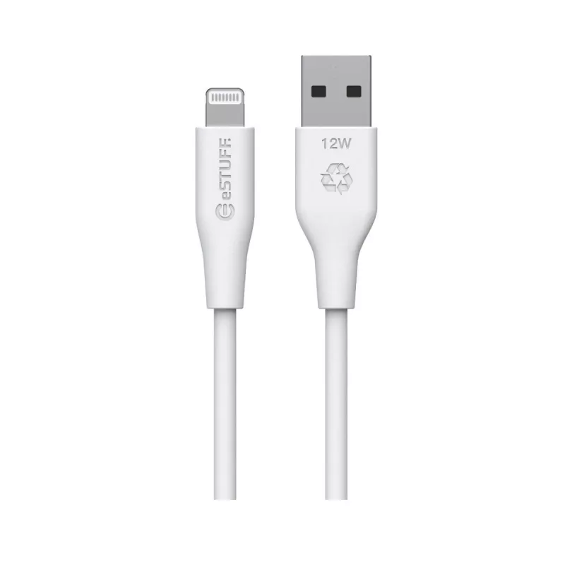 Kabel Lightning eSTUFF ES601170 1m USB A 2.4A 5V Biały