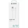 Kabel USB eSTUFF ES603007 USB 2.0 1 m USB A Micro-USB B Biały