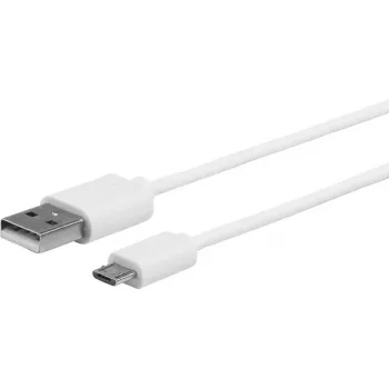 Kabel USB eSTUFF ES603007 USB 2.0 1 m USB A Micro-USB B Biały