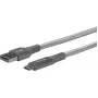 eSTUFF ES605151 kabel USB USB 3.2 Gen 1 (3.1 Gen 1) 1 m USB C USB A szary