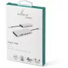 eSTUFF ES623009 hub interfejsowy USB 3.2 Gen 1 (3.1 Gen 1) Type-C 5000 Mbit/s szary