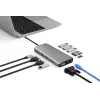 eSTUFF ES623009 hub interfejsowy USB 3.2 Gen 1 (3.1 Gen 1) Type-C 5000 Mbit/s szary