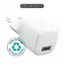 Ładowarka sieciowa eSTUFF ES637001 Smartfon Biały 5V 1xUSB 1xUSB-C